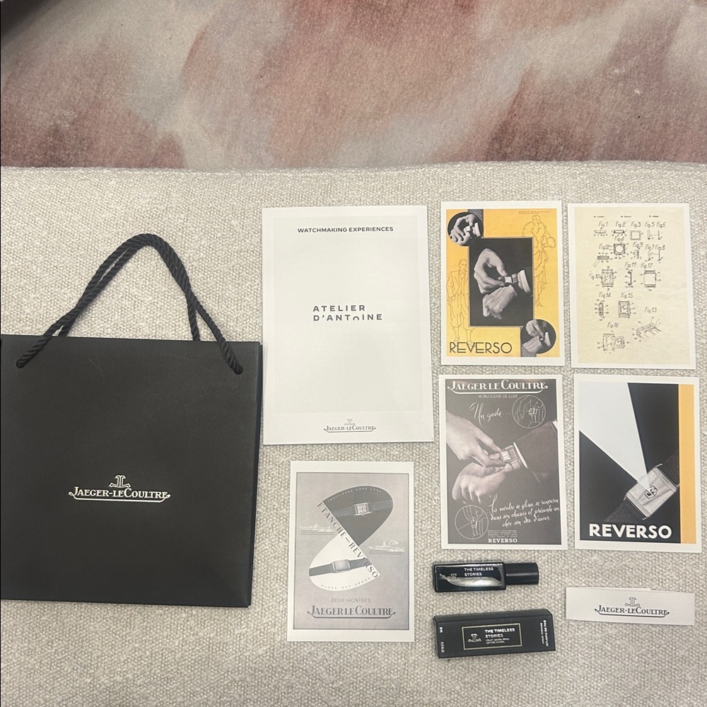 Jaeger-LeCoultre The Timeless Stories Fragrance and Reverso Postcards